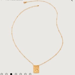 Monica vinader gold necklace